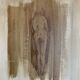 Signed painting monochrome watercolor female nude “back study”