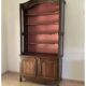Impressive sideboard, two-part display cabinet in walnut