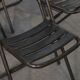 Lot de 6 Chaises pliantes industrielles assemblage par brasure 1950