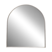 Minimal Shield Shaped Wall Mirror with a Steel Frame, Italy