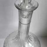 Old molded glass carafe early 20th century