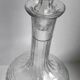 Old molded glass carafe early 20th century