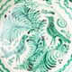 Spanish Revival Lebrillo Ceramic Bowl, Hand-Painted Granada Pottery, Bird