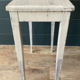 Side table in gray patinated oak