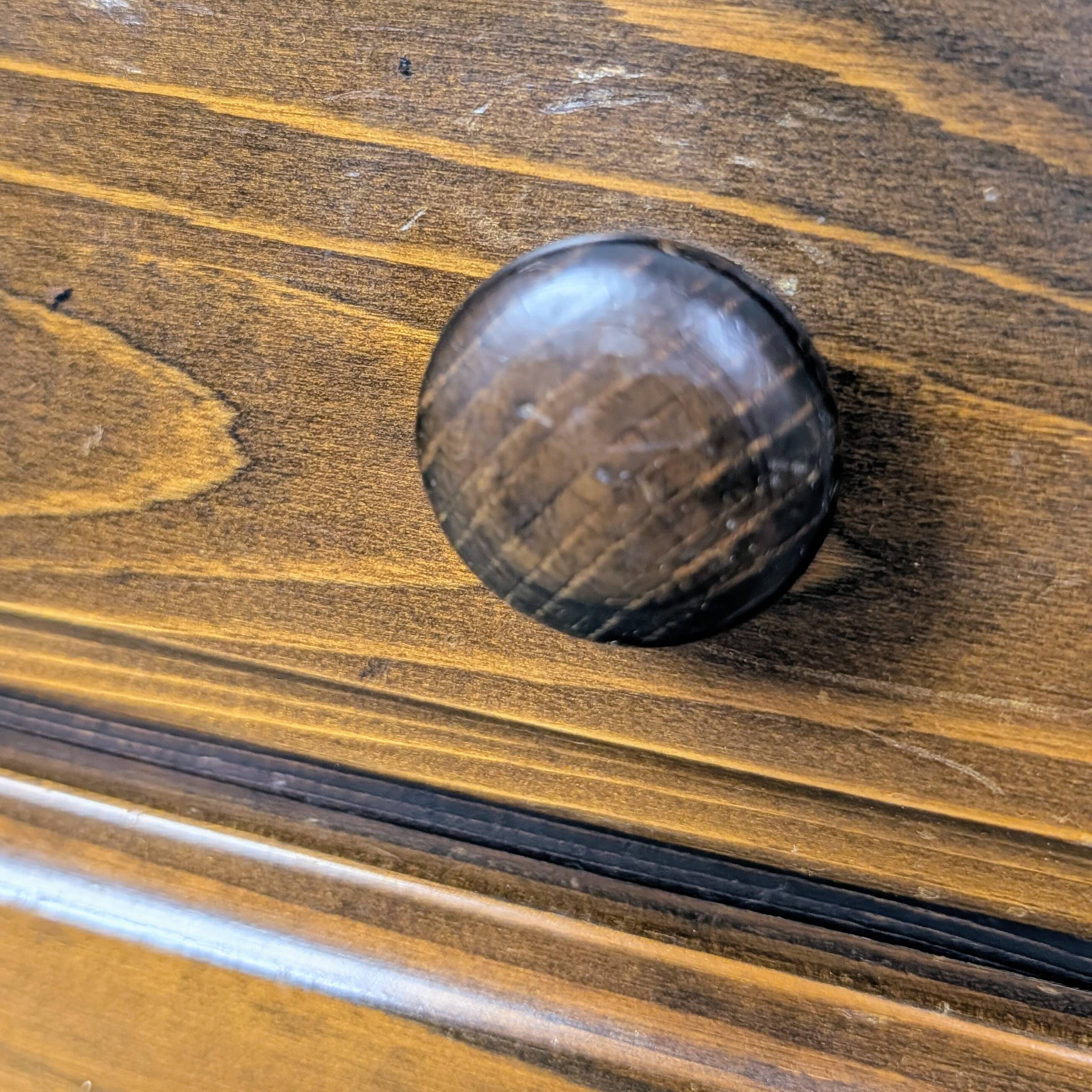 Bureau à cylindre en bois vintage