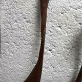 set of 4 vintage wooden wall sculptures / birds