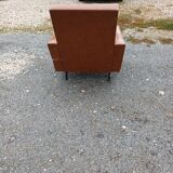 Vintage 50s/60s Brown Skai Armchair