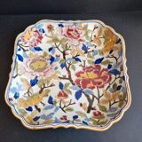 Square ceramic dish from Gien, Peonies model