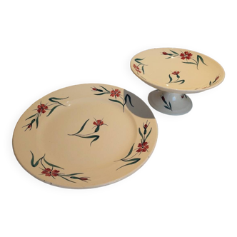 Lot de 2 plats "Terre de fer "