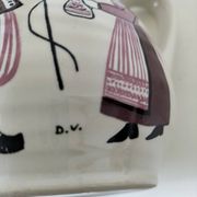Ceramic pitcher from Quimper, created by Dominique Villard.