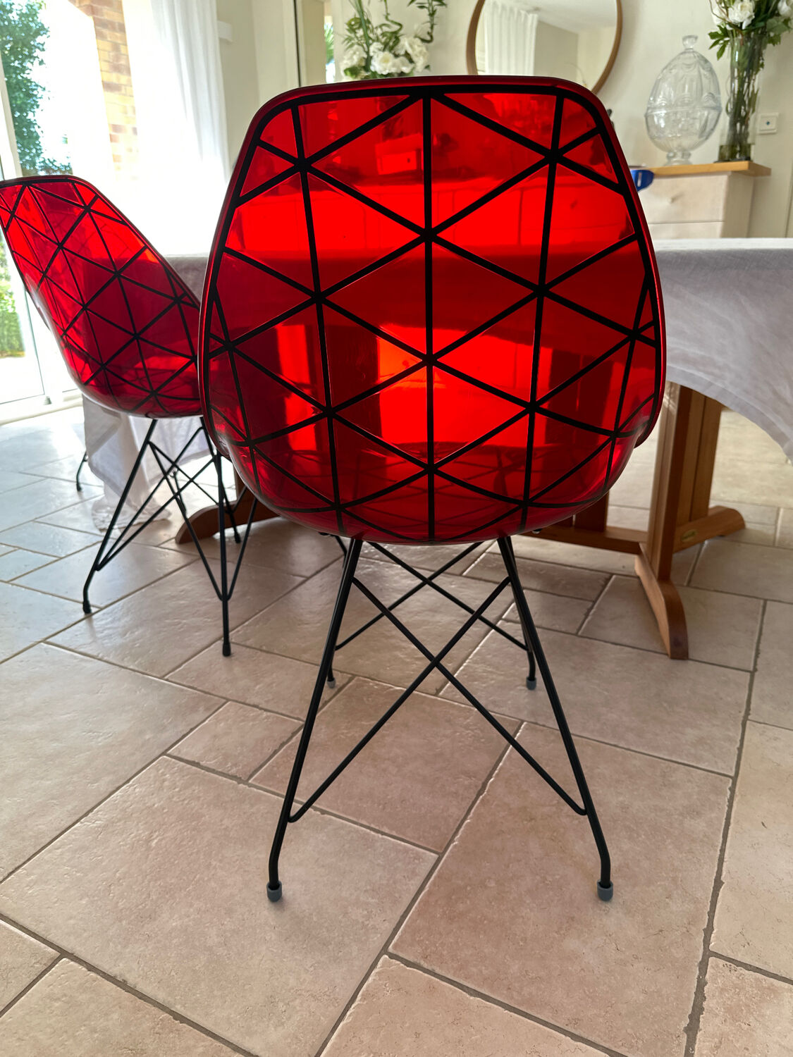 6 Italian design chairs Dal Segno model Prisma Eiffel