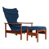Fauteuil Rock Royal avec Ottoman par Sven Ivar Dysthe pour Arnestad Bruk