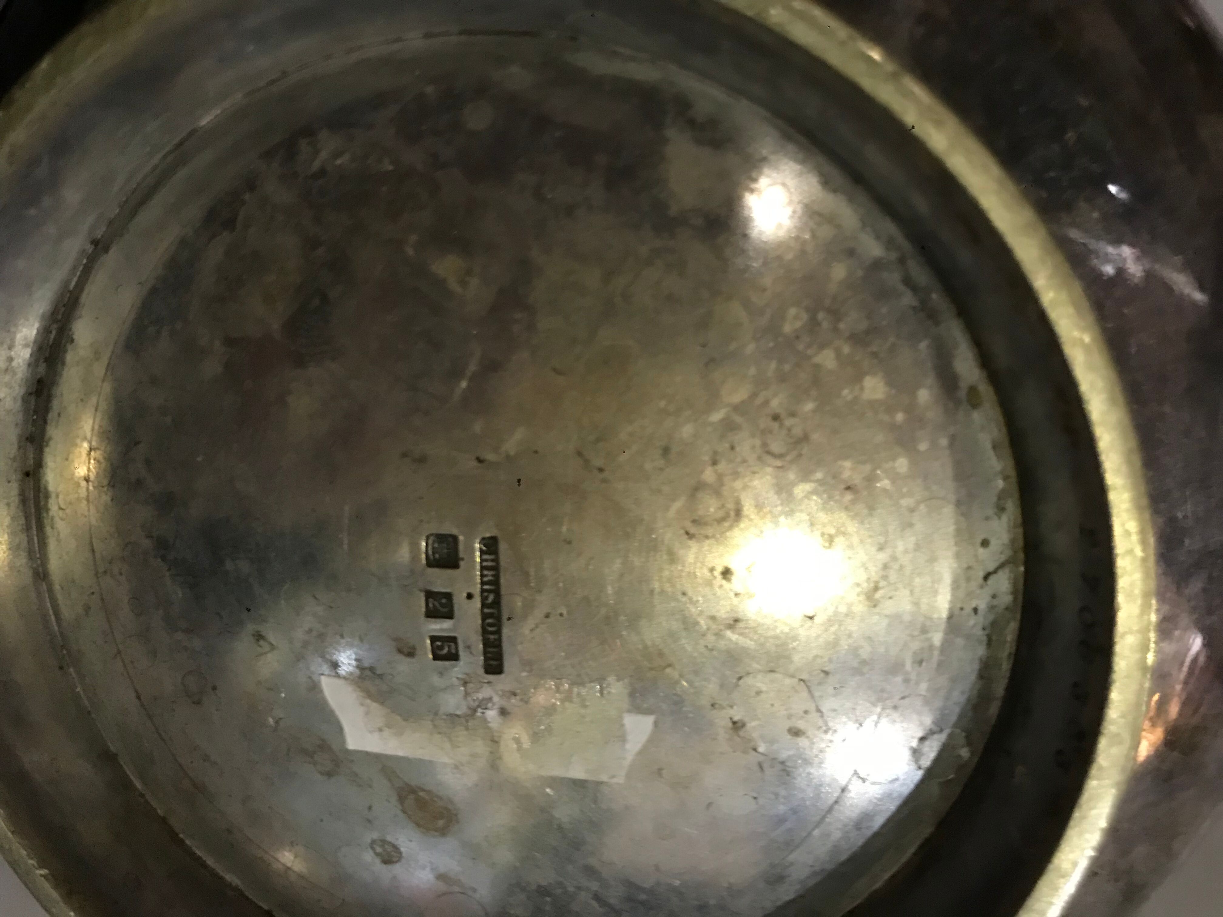 Christofle silver metal teapot