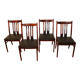 Vintage rosewood chairs from the 1970s.