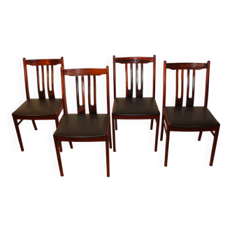 Vintage rosewood chairs from the 1970s.