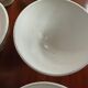 Set 6 bowls cow creamer semi porcelain old
