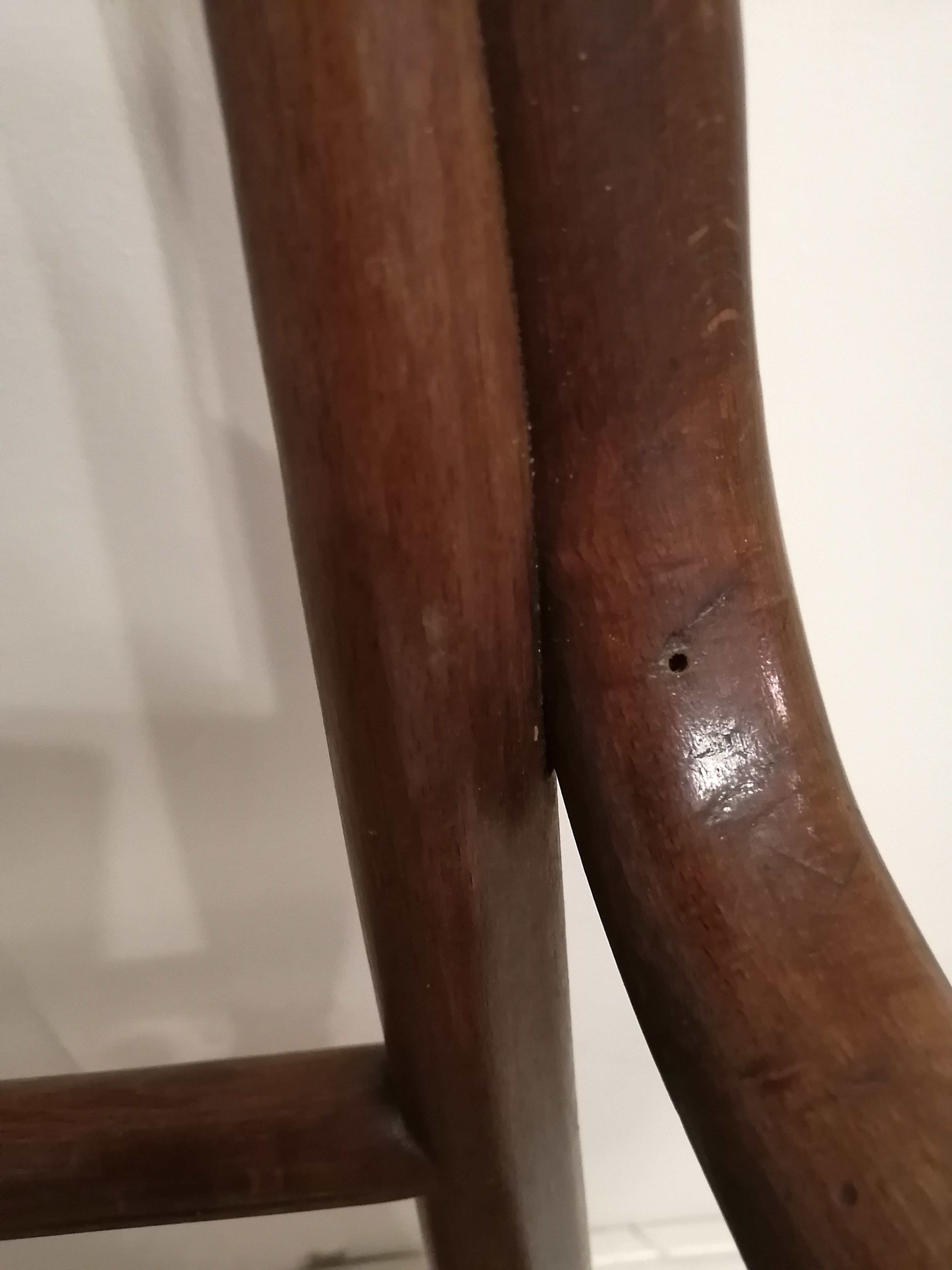 Bent wood bench