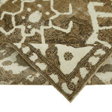 1970s 283 cm x 388 cm beige wool carpet