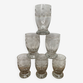 Set of 6 glasses