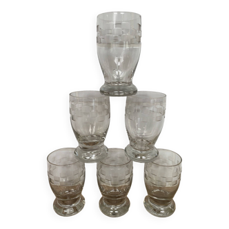 Set of 6 glasses