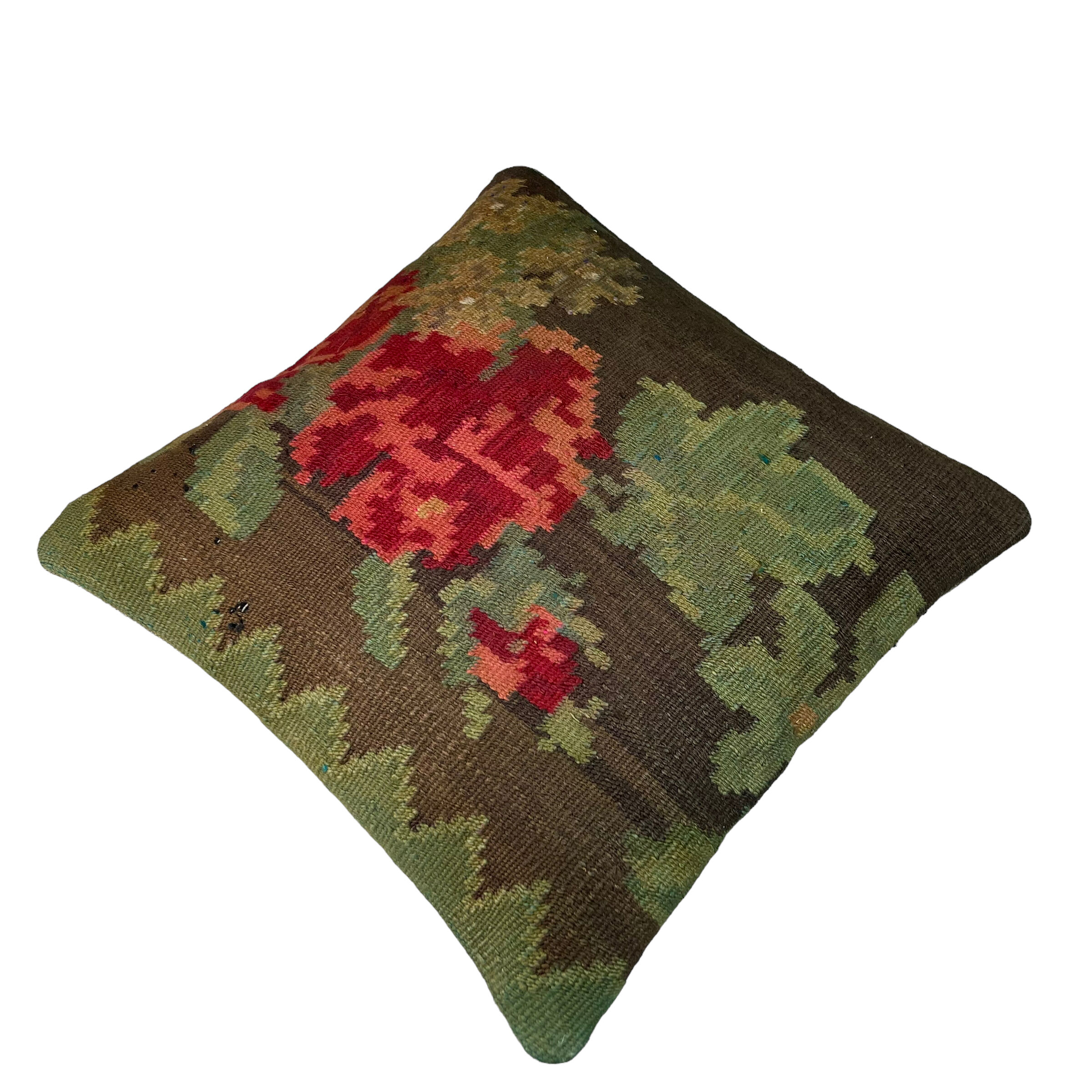 Vintage Turkish Kilim Cushion Cover , 40 x 40 cm