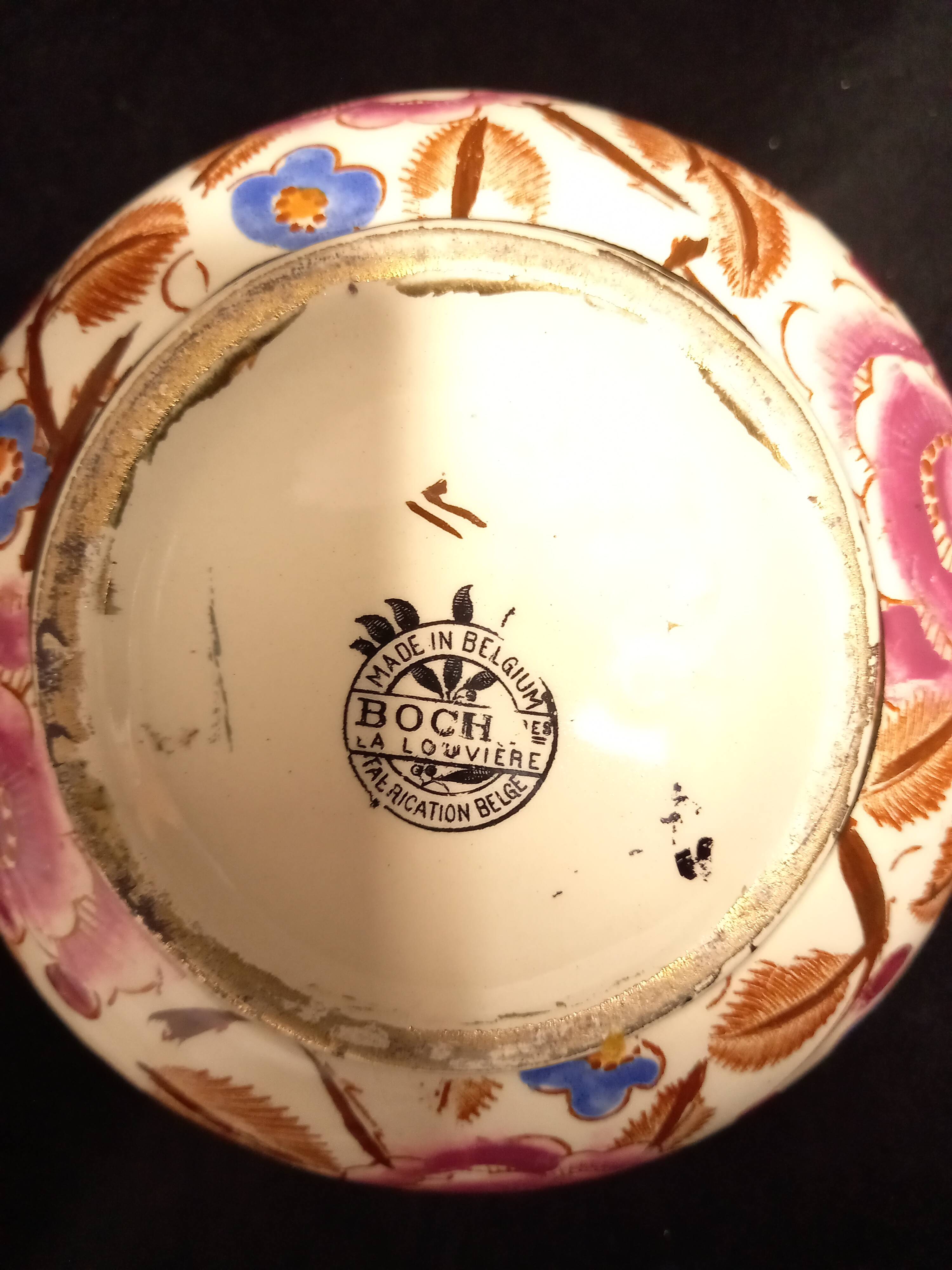 Art Deco Boch Ceramic Jug and Plate (by R. Chevalier)