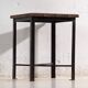 Vintage industrial stool made of pine wood and iron – Central Europe, circa 1950