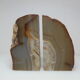 Paire de serre livres en agate bleue
