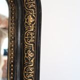 Miroir Napoléon III doré et noir