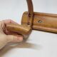 Double Bistro Coat Rack Curved Wooden Hanger Early 20th Century