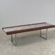 "SEM" coffee table in marble and rosewood 1970