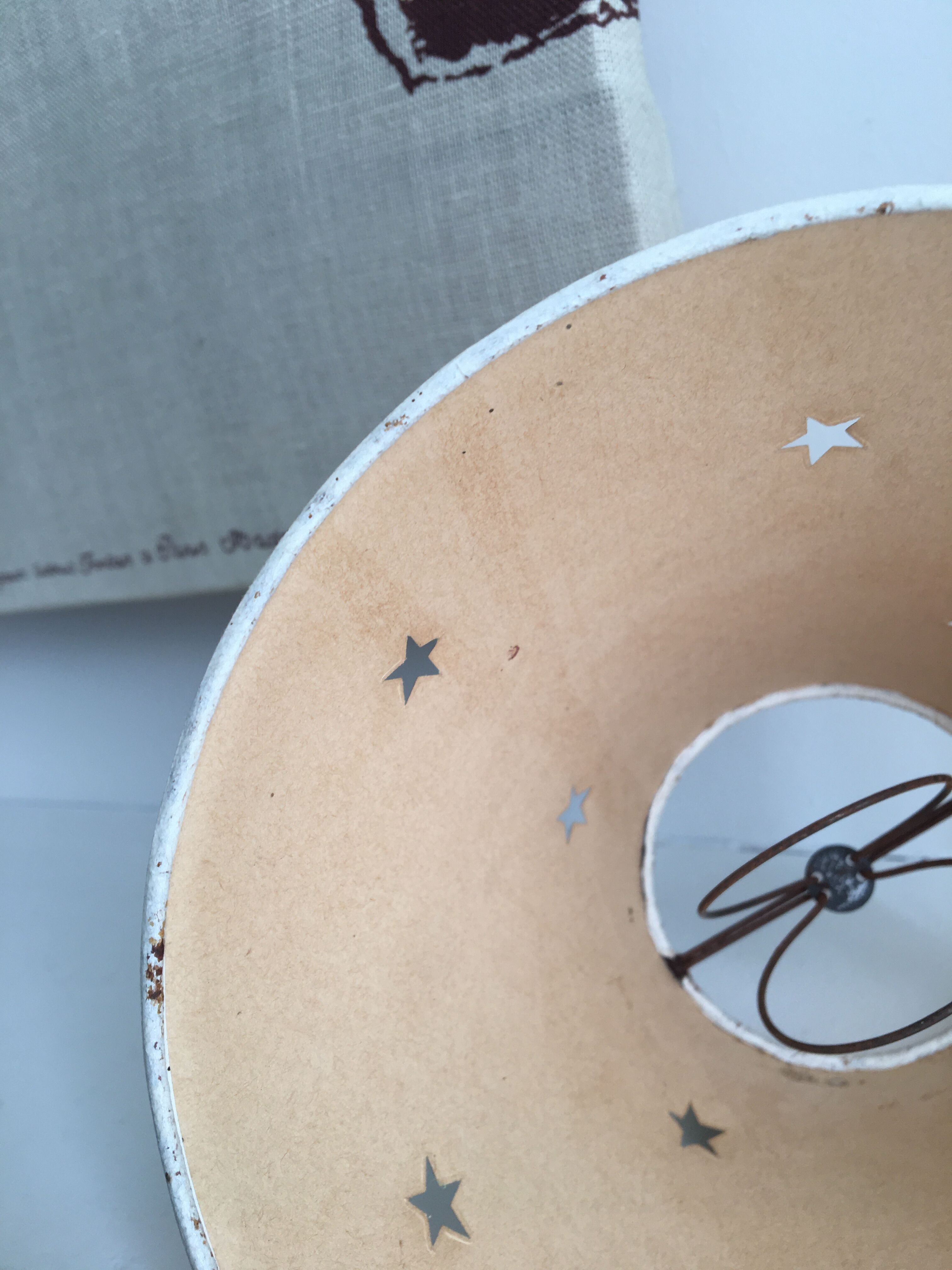 Perforated paper lampshades, 1950s