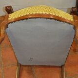 Walnut voltaire armchair