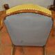 Walnut voltaire armchair