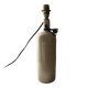 Bottle lamp base in stoneware