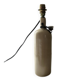 Bottle lamp base in stoneware