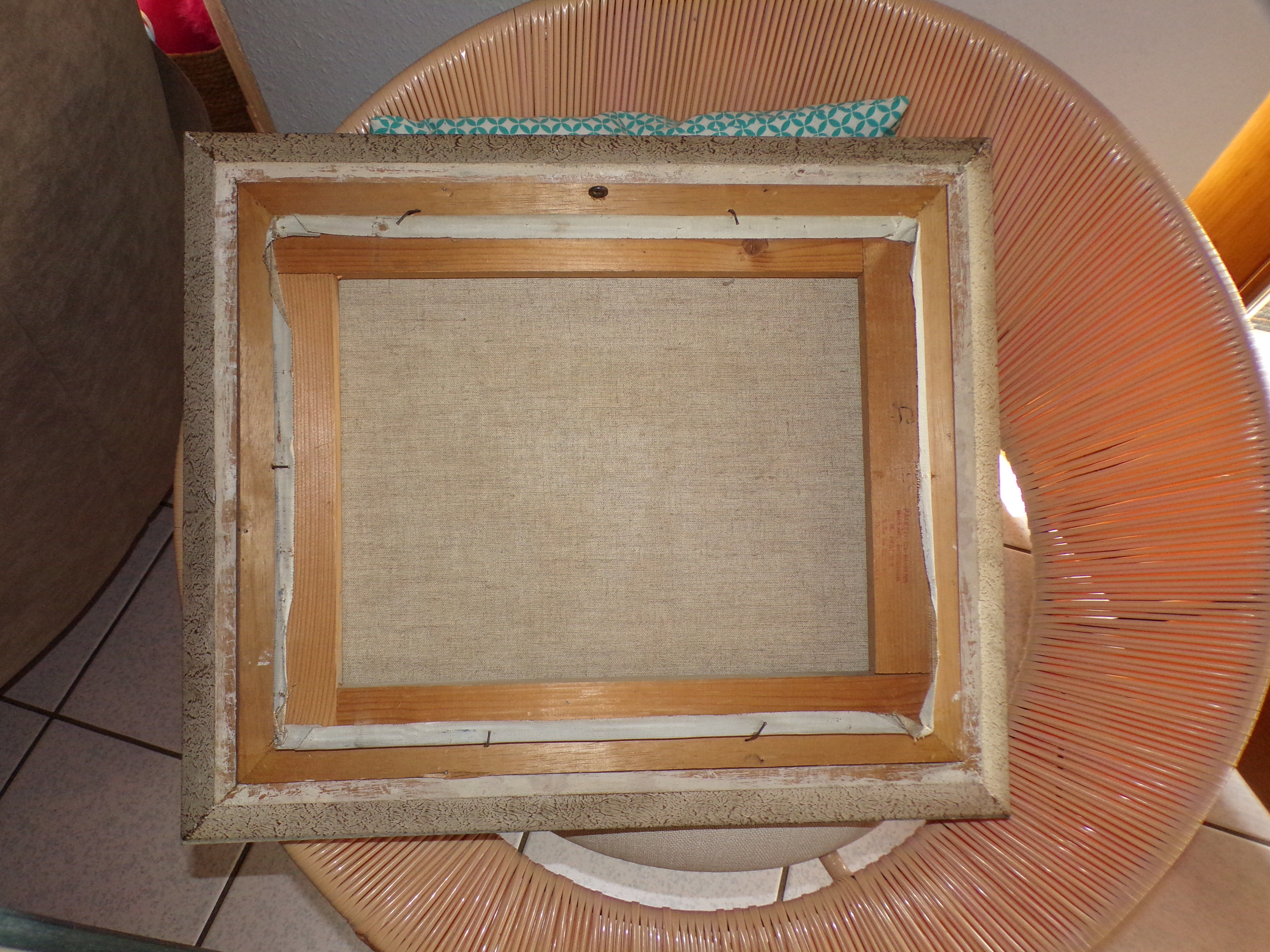 Tableau huile sur toile vue de Provence