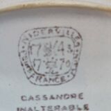 Nideviller earthenware table service Cassandre model 42 vintage pieces
