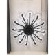 Contemporary Black Curls Murano Glass Chandelier