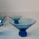 Set of 6 blue cups