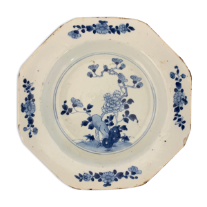 Assiette creuse en porcelaine « bleu