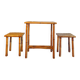 Set table bistrot et 2 tabouret en bambou 1930