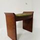 Art Deco piano bench in mottled mahogany. 20th century