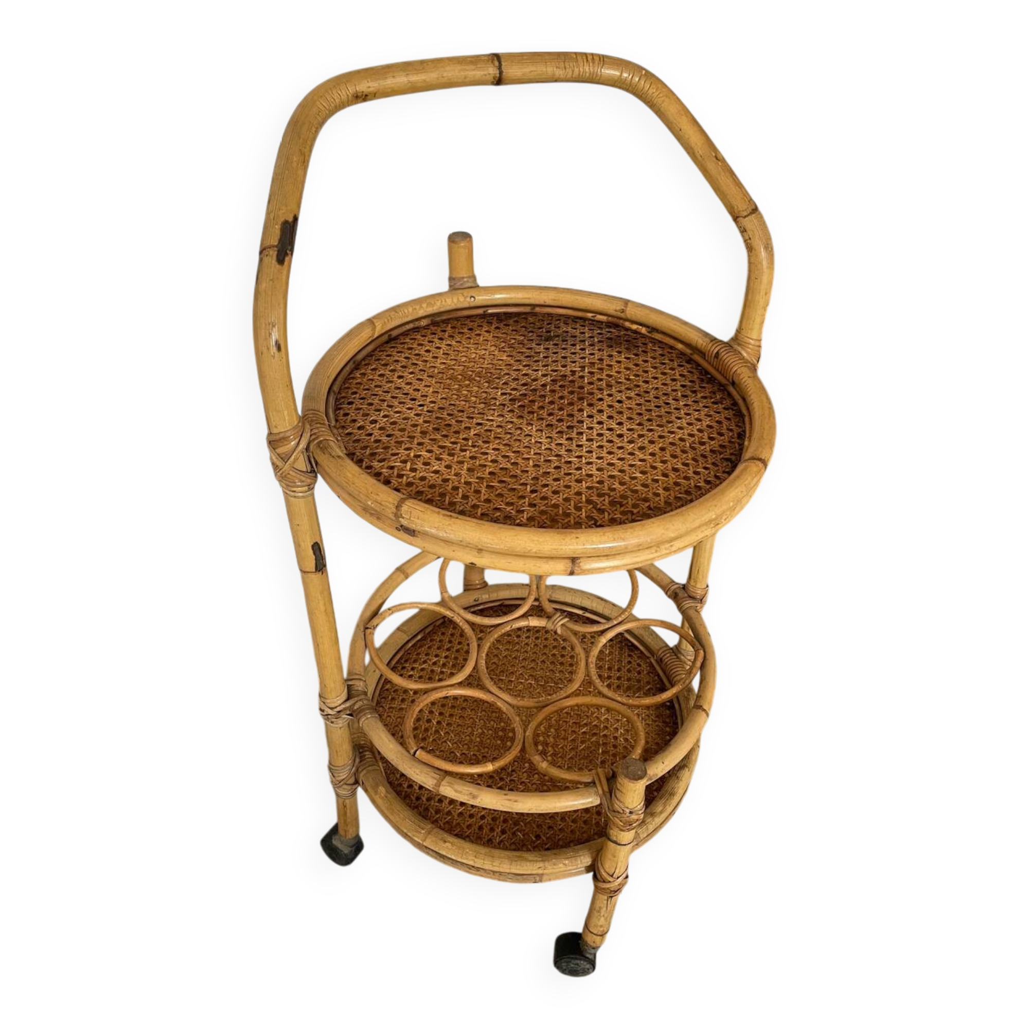 Rattan mini bar