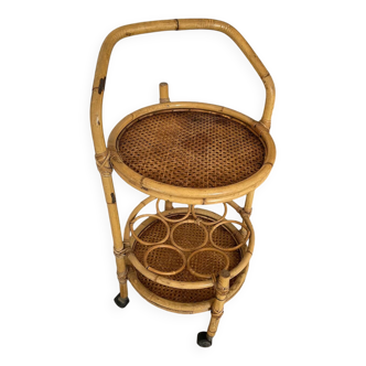 Rattan mini bar
