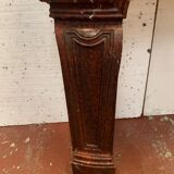 Pair of Louis XIV style fireplaces in red cherry marble. XIX century.