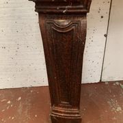 Pair of Louis XIV style fireplaces in red cherry marble. XIX century.
