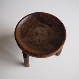 Wa-Hehe tribal carved tripod stool, Tanzania 1950s