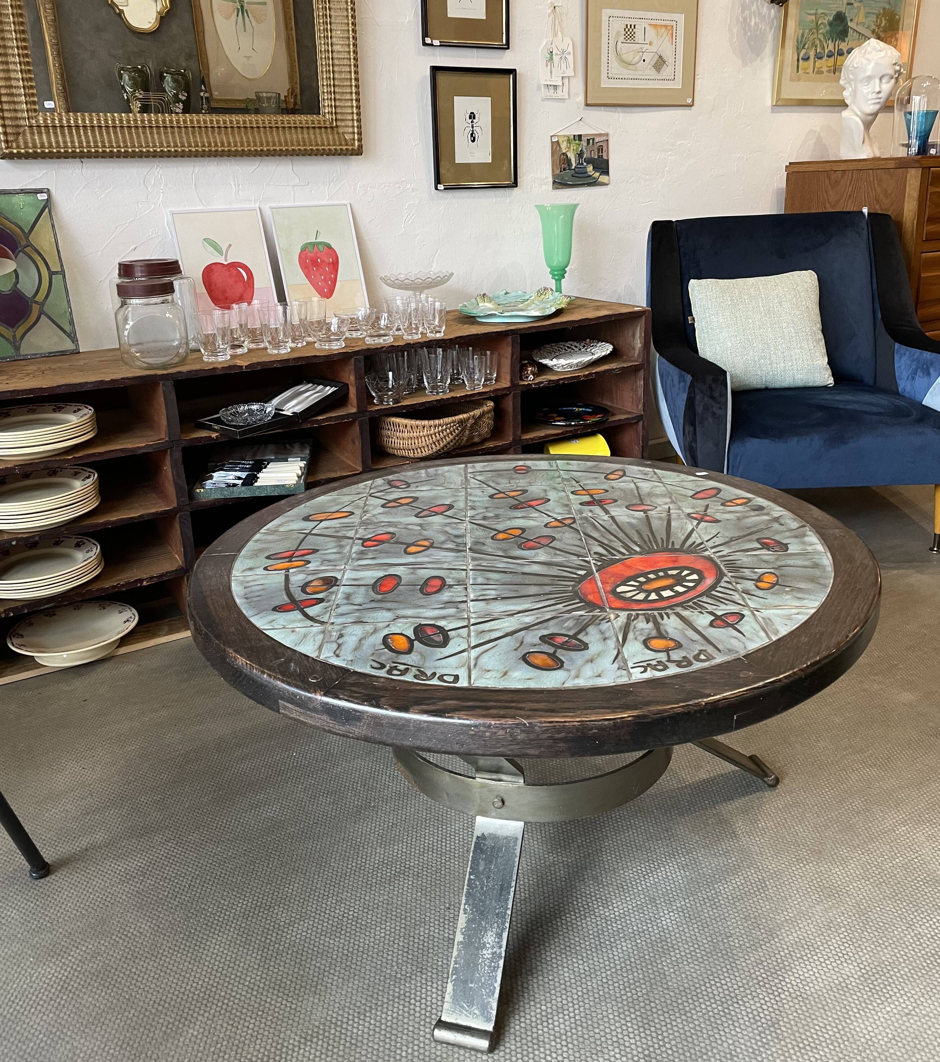 Vintage coffee table Vallauris Drac