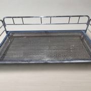Vintage chrome tubular steel daybed frame, mid-20th century, Czechoslovakia, 190 × 86 × 67 cm